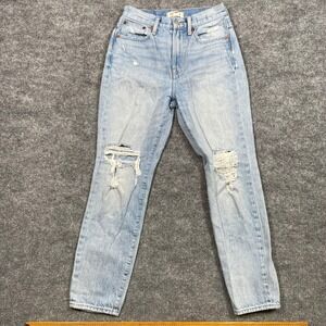Madewell The Perfect Vintage Jeans Light Wash Distressed Denim Womens 25